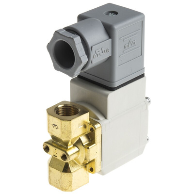 SMC 2/2 Pneumatic Solenoid Valve - Solenoid/Spring G 1/4 VX21 Series 24V dc