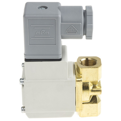 SMC 2/2 Pneumatic Solenoid Valve - Solenoid/Spring G 1/4 VX21 Series 24V dc