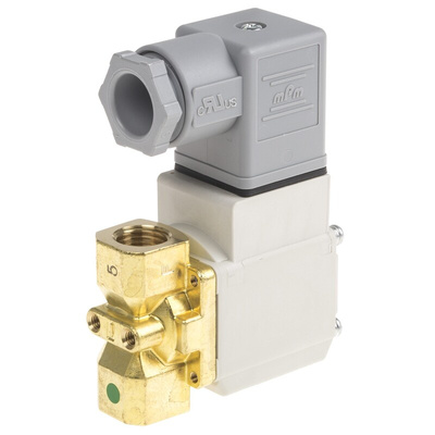 SMC 2/2 Pneumatic Solenoid Valve - Solenoid/Spring G 1/4 VX21 Series 24V dc