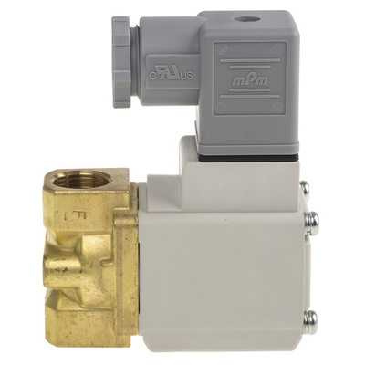 SMC 2/2 Pneumatic Solenoid Valve - Solenoid/Spring G 3/8 VX22 Series 24V dc