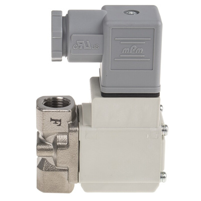 SMC 2/2 Pneumatic Solenoid Valve - Solenoid/Spring G 1/4 VX21 Series 24V dc