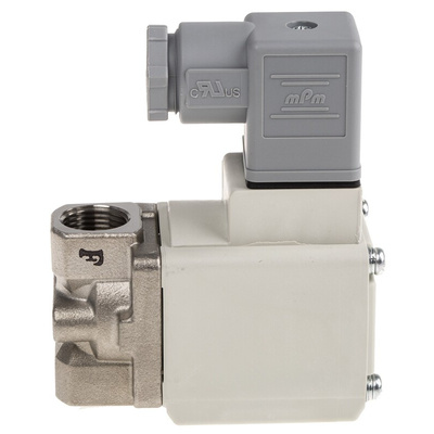 SMC 2/2 Pneumatic Solenoid Valve - Solenoid/Spring G 3/8 VX23 Series 24V dc