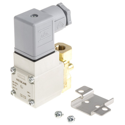 SMC 2/2 Pneumatic Solenoid Valve - Solenoid/Spring G 1/8 VX21 Series 230V ac