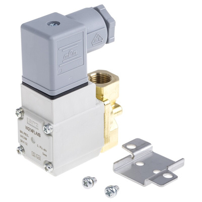 SMC 2/2 Pneumatic Solenoid Valve - Solenoid/Spring G 1/4 VX21 Series 230V ac