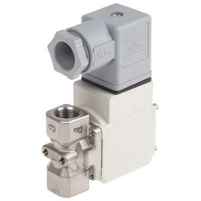 SMC 2/2 Pneumatic Solenoid Valve - Solenoid/Spring G 1/4 VX21 Series 230V ac