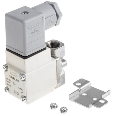 SMC 2/2 Pneumatic Solenoid Valve - Solenoid/Spring G 1/4 VX21 Series 230V ac