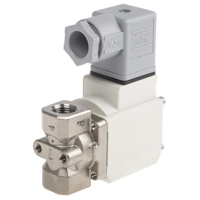 SMC 2/2 Pneumatic Solenoid Valve - Solenoid/Spring G 1/4 VX22 Series 230V ac