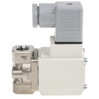 SMC 2/2 Pneumatic Solenoid Valve - Solenoid/Spring G 1/4 VX22 Series 230V ac