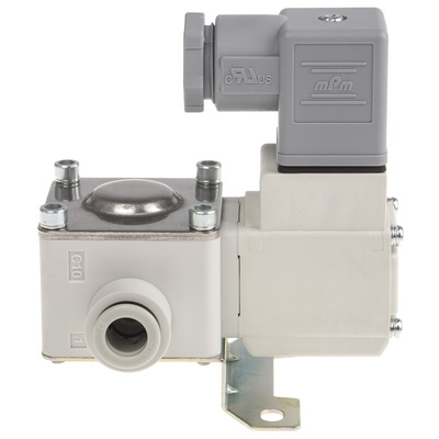 SMC 2/2 Pneumatic Solenoid Valve - Solenoid/Pilot/Spring One-touch Fitting 10 mm VXD Series 24V dc