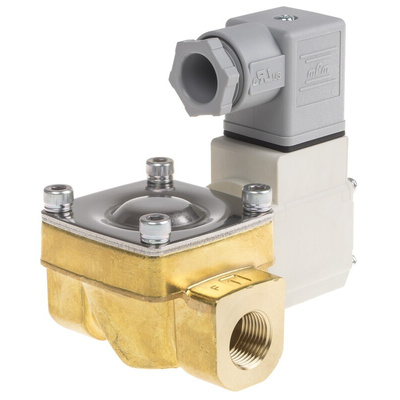 SMC 2/2 Pneumatic Solenoid Valve - Solenoid/Pilot/Spring G 3/8 VXD Series 24V dc