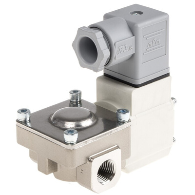 SMC 2/2 Pneumatic Solenoid Valve - Solenoid/Pilot/Spring G 1/4 VXD Series 24V dc