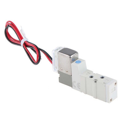 SMC 5/2 Pneumatic Solenoid Valve - Solenoid Metric M3 SYJ3000 Series 24V dc