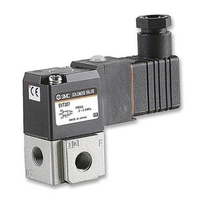 SMC Pneumatic Solenoid Valve - Spring/Solenoid G 1/4 VT317 Series 24V dc