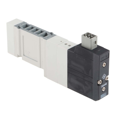 SMC 4/3 Pneumatic Solenoid Valve - Solenoid/Solenoid SV1000 Series 24V dc