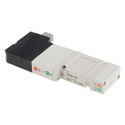 SMC 4/3 Pneumatic Solenoid Valve - Solenoid/Solenoid SV1000 Series 24V dc