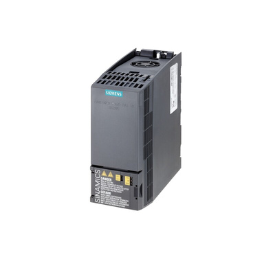 Siemens Inverter Drive, 1.1 kW, 3 Phase, 400 V ac, 4.5 A, 5.5 A, SINAMICS G120C Series
