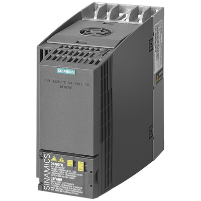 Siemens Inverter Drive, 4 kW, 5.5 kW, 3 Phase, 400 V ac, 12.8 A, 16.5 A, SINAMICS G120C Series