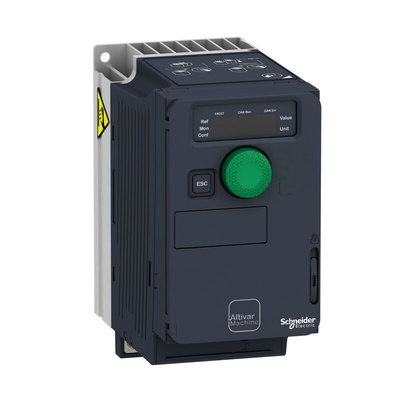 Schneider Electric Variable Speed Drive, 0.18 kW, 3 Phase, 240 V, 1.7 A, 2 A, Altivar Machine ATV320 Series