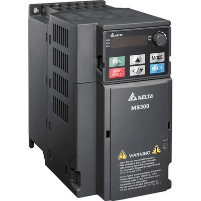 Delta Electronics Inverter Drive, 3.7 kW, 3 Phase, 460 V, 9 A, VFD-MS Series