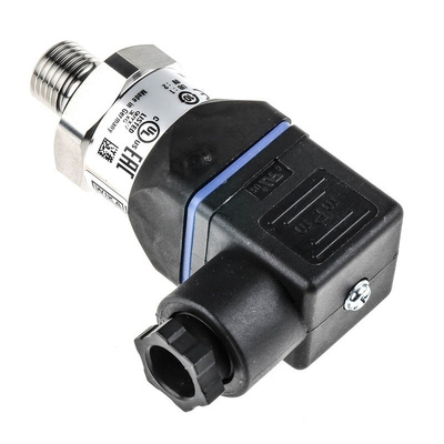 WIKA Hydraulic Pressure Sensor 12719383, 4-Pin L-Plug, 4 → 20mA, 0bar to 100bar