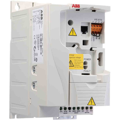 ABB Inverter Drive, 1.5 kW, 1 Phase, 230 V ac, 7.5 A, ACS355 Series