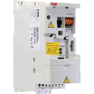 ABB Inverter Drive, 0.37 kW, 3 Phase, 400 V ac, 1.2 A, ACS355 Series