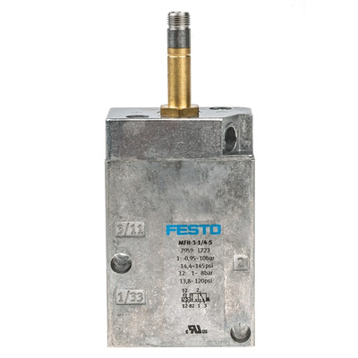 Festo Pneumatic Solenoid Valve - Electrical G 1/4 MFH Series, 7959