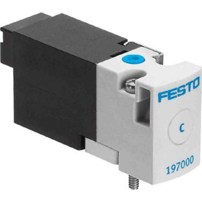Festo 2/2 Closed Monostable Solenoid Valve - Electrical MHA1 Series, 197038