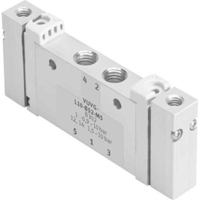 Festo 5/3 Closed Pneumatic Solenoid Valve - Pneumatic VUWG Series, 573810