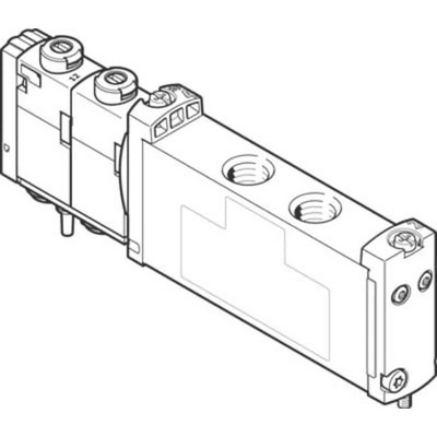 Festo 2x3/2 Closed, Monostable Solenoid Valve - Electrical G 1/8 VUVG Series, 573464