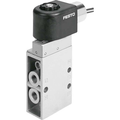 Festo 5/2 Monostable Pneumatic Solenoid/Pilot-Operated Control Valve - Electrical MFH Series, 535909