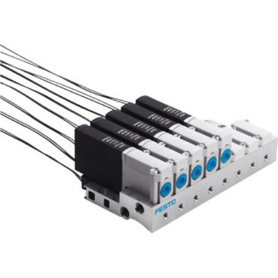 Festo 5/2 Monostable Pneumatic Solenoid/Pilot-Operated Control Valve - Electrical MHA2 Series, 525103