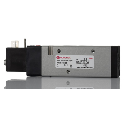Norgren Pneumatic Solenoid Valve - Solenoid/Air G 1/4 V61 Series 220 V ac, 240 V ac