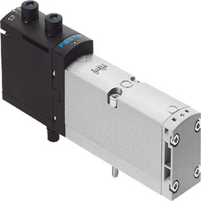 Festo 2x3/2 Way, Monostable, Open Solenoid Valve - Electrical G 1/4 VSVA Series 24V dc