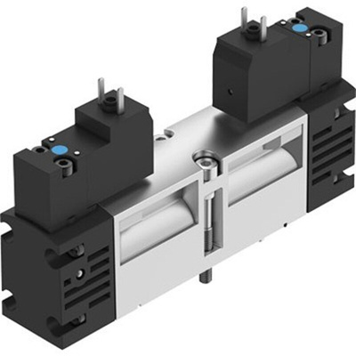 Festo 2X3/2-Way, Monostable, Open Pneumatic Solenoid Valve - Electrical G 1/4 VSVA Series 24V dc