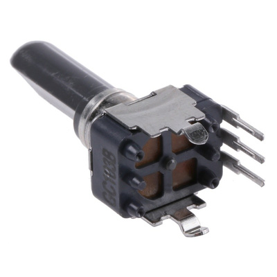 Alps Alpine 1 Gang Rotary Potentiometer with an 6 mm Dia. Shaft - 10kΩ, ±20%, 0.05W Power Rating, Linear, Through Hole