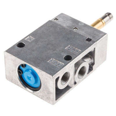 Festo 3/2 Pneumatic Solenoid Valve - Solenoid/Spring G 1/8 MFH Series 12 → 48V dc, 24 → 240V ac, 7802