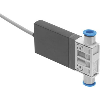 Festo 2/2, Closed, Monostable Solenoid Pilot Valve - Electrical Push In 6 mm MHJ Series 24V dc, 567503