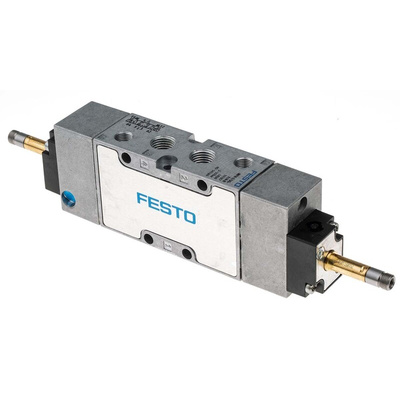 Festo 5/3 Pneumatic Solenoid Valve - Electrical G 1/4 MFH Series, 19787
