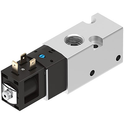 Festo 3/2 Pneumatic Solenoid Valve - Solenoid G 3/8 VUVS Series 24V dc, 8049880