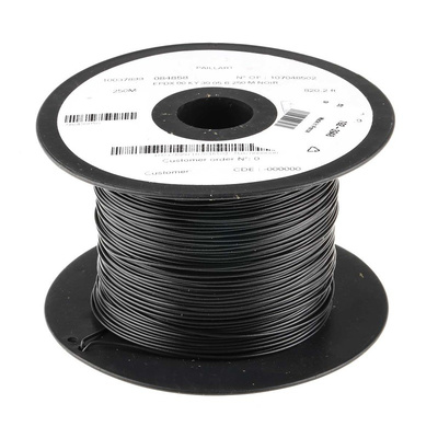 Nexans Black, 0.33 mm² Equipment Wire KY30 Series , 250m
