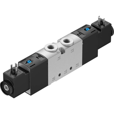 Festo 5/3 Closed Solenoid Valve - Electrical G 1/8 VUVS Series, 575266