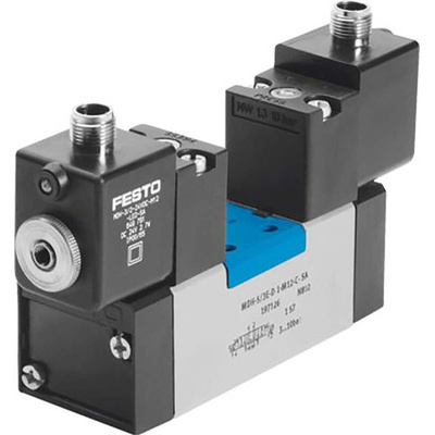 Festo 5/3 pressurised Pneumatic Solenoid/Pilot-Operated Control Valve - Electrical MDH Series, 533005