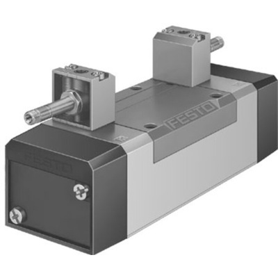 Festo 5/3 exhausted Pneumatic Solenoid/Pilot-Operated Control Valve - Electrical MFH Series, 151874