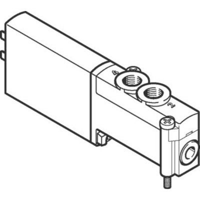 Festo 5/2 Monostable Pneumatic Solenoid/Pilot-Operated Control Valve - Electrical MHP2 Series, 525105