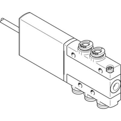 Festo 5/2 Monostable Pneumatic Solenoid/Pilot-Operated Control Valve - Electrical MHE2 Series, 525119