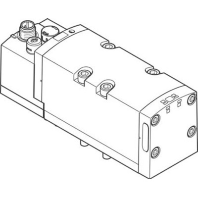 Festo 5/2 Monostable Solenoid Valve - Electrical VSVA-B-M52-AD-D2-1R5L Series, 566993