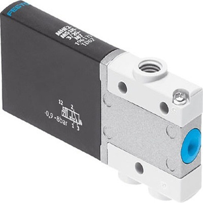 Festo 3/2, Monostable, Open Solenoid Valve - Electrical M7 MHE2 Series 24V dc