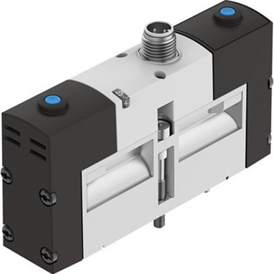Festo Monostable, Open Pneumatic Solenoid Valve - Electrical M12 VSVA Series 24V dc