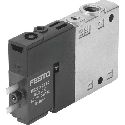 Festo 3/2 Solenoid Pilot Valve - Electrical M7 CPE Series 24V dc, 196915